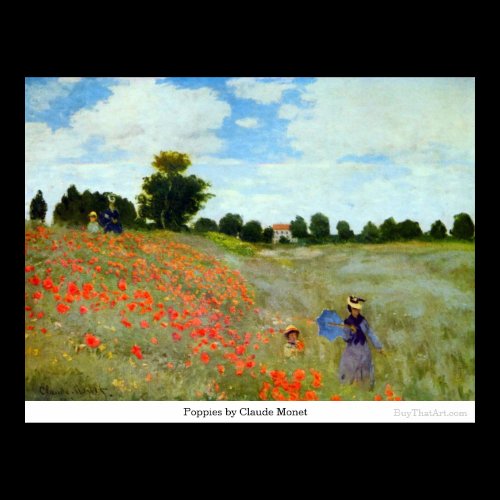 Poppies by Claude Monet Posters
