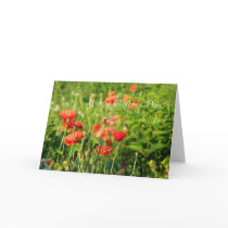 Poppies card, Happy Mother's Day