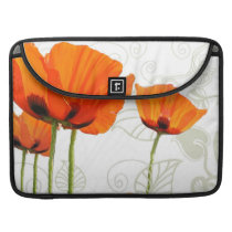 Poppies Deco Design Sleeves For Macbook Pro
