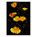 Poppies in a Row Cards