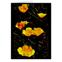 Poppies in a Row Cards
