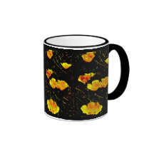 Poppies in a Row Mugs