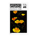Poppies in a Row Stamps