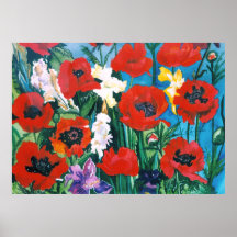Poppies in Bloom Posters