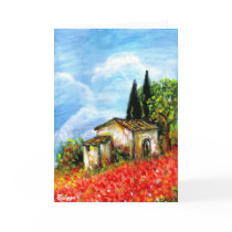 POPPIES IN TUSCANY cards