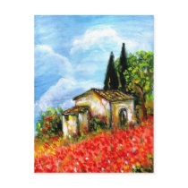 POPPIES IN TUSCANY postcards by bulgan_lumini POPPIES IN TUSCANY postcards