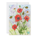 'Poppies' Invitation