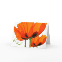 Poppies ! Invitation cards by ArtByLindaLou Poppies ! Invitation cards