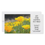 POPPIES Invitation Cards POPPY Flowers CARDS Photo Card