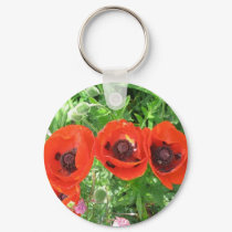 Poppies/keyring keychains by Bourach Poppies/keyring keychains