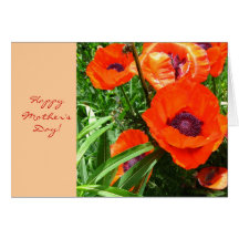 Poppies Mother's Day Card
