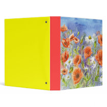 'Poppies n Daisies' Binder by picklelillysdad 'Poppies n Daisies' Binder