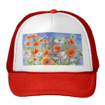 'Poppies n Daisies' Hat