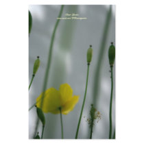 Poppies & shade (3) stationery by PBsecretgarden Poppies & shade (3) stationery