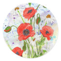 'Poppies' Sticker