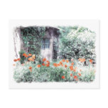 Poppies Watercolor Postcard