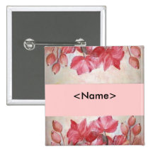 poppies Your name pin