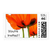 Poppies You're Invited stamps
