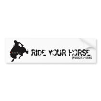poppin fresh 4, RIDE YOUR HORSE., (918)271-0565 bumper stickers by AJACTack poppin fresh 4, RIDE YOUR HORSE., (918)271-0565 bumper stickers