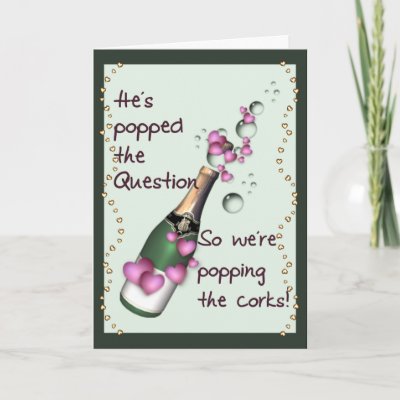 Popping Corks Funny Wedding Invitation Greeting Cards by Wedding Styles