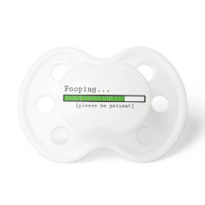 Popping, please be patient. White Binky Pacifiers