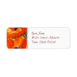 Popping Poppies Mailing Label