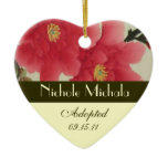 Poppy Adoption Announcement Keepsake ornaments