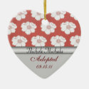 Poppy Adoption Announcement Keepsake Christmas Ornament