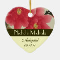 Poppy Adoption Announcement Keepsake Christmas Ornament