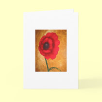 Poppy Birthday Card