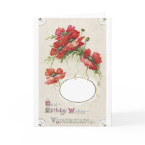 Poppy Birthday Card Frame