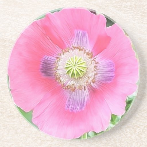 Poppy Bloom - Papaver Somniferum Coasters