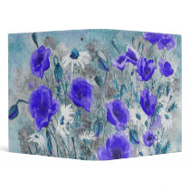 'Poppy Blue' Binder