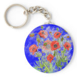 'Poppy Blue' Keychain