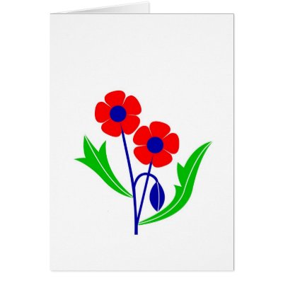 Poppy Greeting Card by lonvig