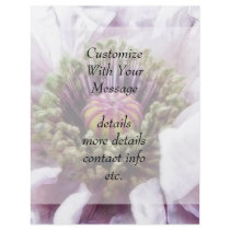 Poppy - Elegant Purple Ruffles Flyer Design