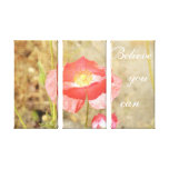 Poppy Expressions Believe Canvas Canvas Print