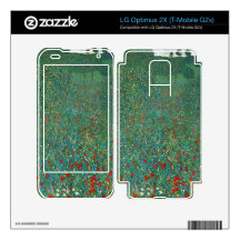 Poppy Field by Gustav Klimt LG Optimus 2X Skin
