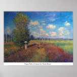 Poppy Field in Summer by Claude Monet Posters