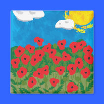 Poppy field magnet magnets