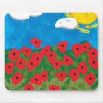 Poppy field mousepad by jtgauntt Poppy field mousepad