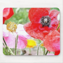 Poppy Field Mousepads