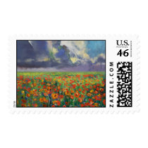 Poppy Field Postage Stamps