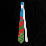 Poppy field tie
