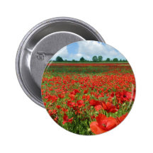 Poppy Fields Button