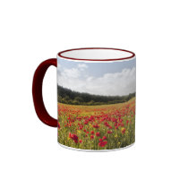 Poppy Fields II coffee mug mugs