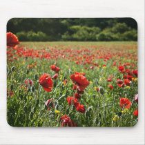 Poppy Fields III mouse mat mousepads