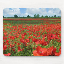 Poppy Fields Mouse Pad