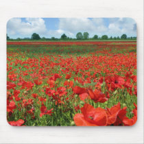 Poppy Fields mousepads by catchthenextwave Poppy Fields mousepads