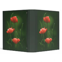 Poppy Floral binders